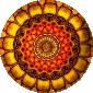 Mandala made from the Vedanta Centre OM symbol